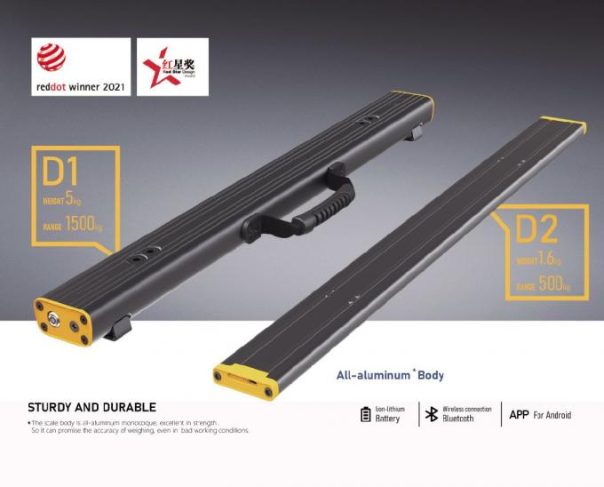 Pallet Çubuk Ölçüsü 500kg Taşınabilir Alüminyum Elektronik Pallet Ölçü 1
