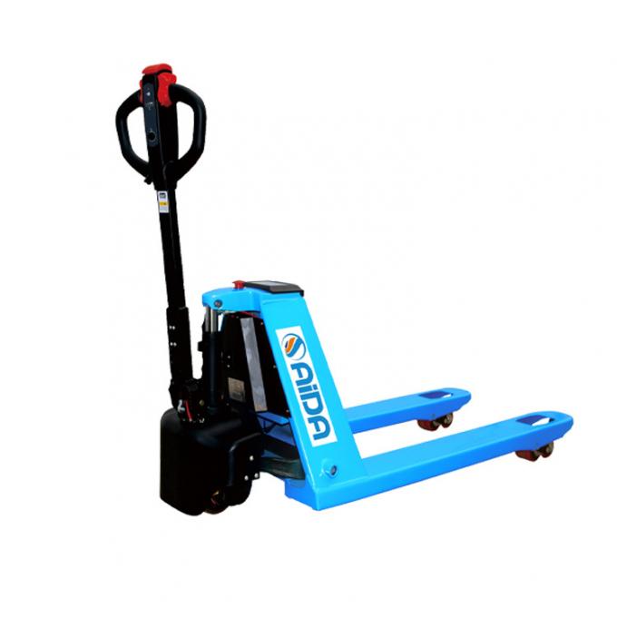 2 tonluk el taşıyan elektrikli palet kamyonu Jack Forklift DC motor 190mm kaldırma yüksekliği 0