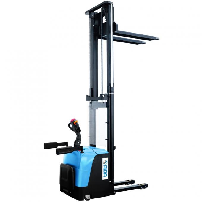 Güçlü Walkie Stacker Pallet Jack Kamyon 3000 lbs Kapasite Elektrikli hidrolik çatal taşıyıcıya dayanır 2