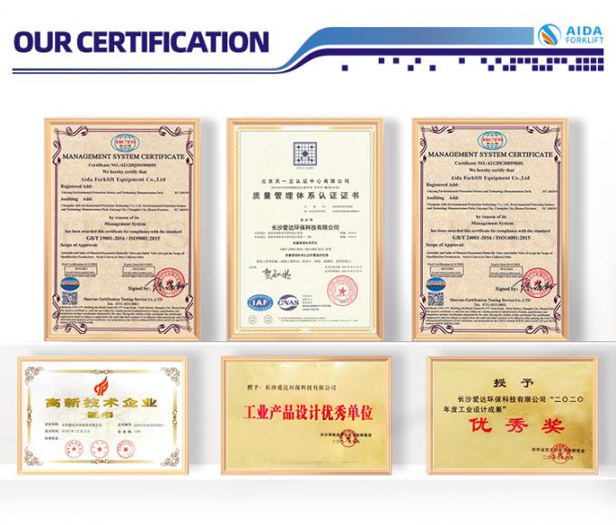 Curtis Kontrolörü Elektrikli Yüksek Performanslı Forklift Pil ile çalışan 2 tonluk Forklift 4