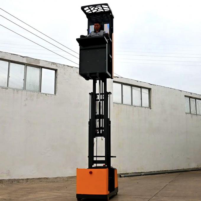 Tam elektrikli depo forklift Hava deposu sipariş alıcısı 300kg Kapasite Yüksek performans 2