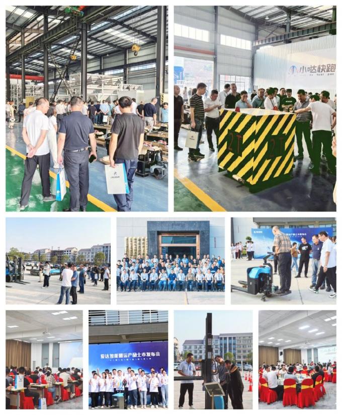 Tam elektrikli depo forklift Hava deposu sipariş alıcısı 300kg Kapasite Yüksek performans 12