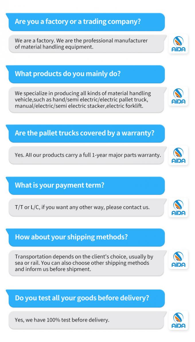 Kurşun Asit Tam Elektrik Yükleyici Pil Yükleyici Forklift Yüksek verimlilik 16