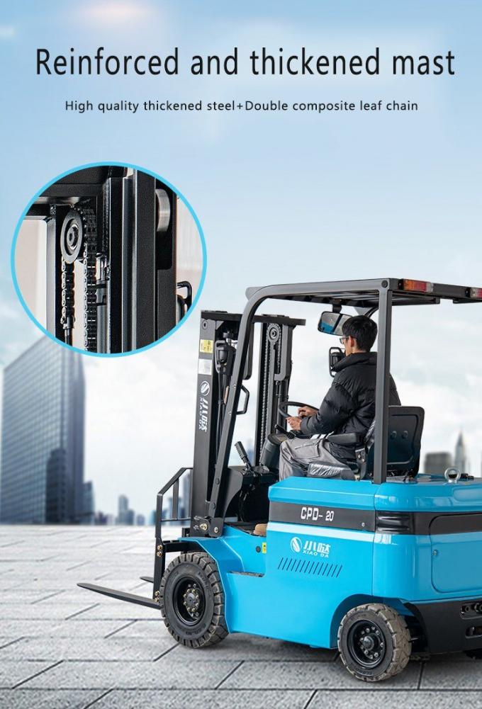 Ekolojik Arkadaşlık Elektrikli Yolculuk Forklift üzerinde motorlu tekerlekler forklift, 3t Electric Forklift 3000mm yüksekliği 1