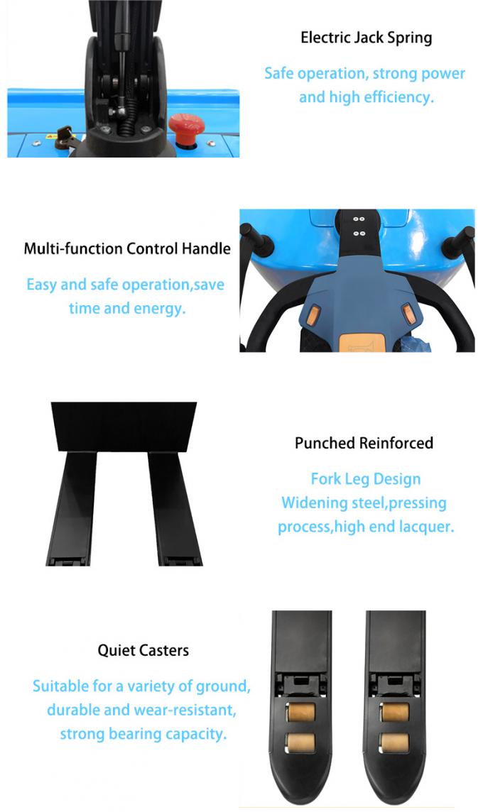 CE Sertifikalı Stand On Electric Pallet Jack, Lityum Electric Hydraulic Pallet Jack 1