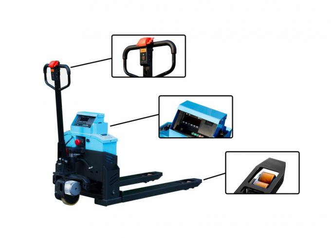 2 ton yük kapasitesi elektrikli pallet jack tartılı çatal kaldırıcı 0