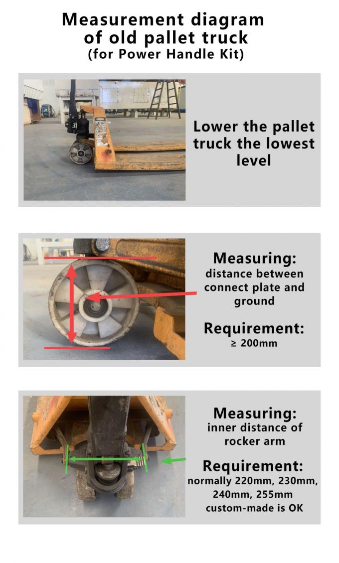Power Handle Kit El Pallet Kamyonunu Dakikada Dönüştür 1