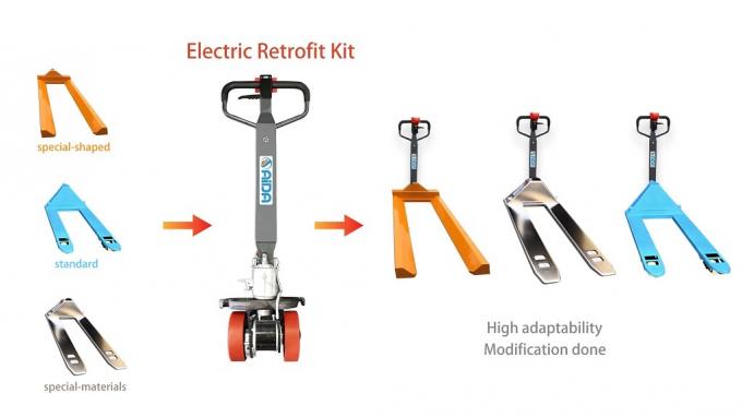 Kullanılmış El Palet Kamyonu'nu Elektrikli Güç Palet Jack'e Güncellemek için Güç Halkası Modülü Kiti 4